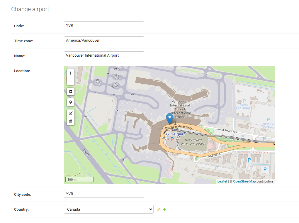 “Leaflet.js Vancouver Airport Django Admin”